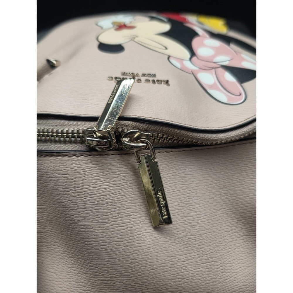 Kate Spade x Disney Minnie Mouse Medium Black and Pink Backpack - Picture 11 of 16